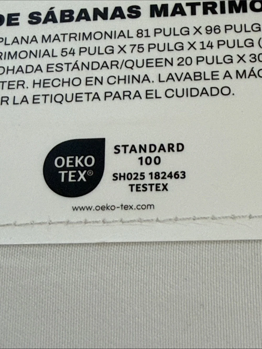 DKNY White Full Sheet Set with Decorative Stitching.